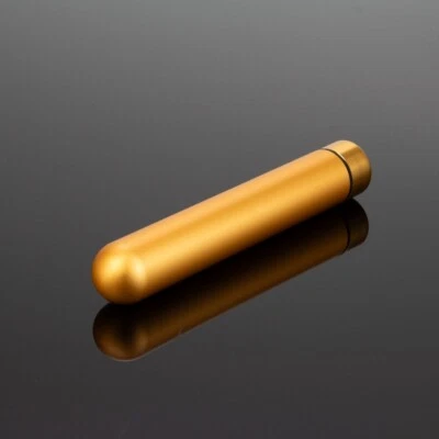 Rechargeable Extra Long Slim Vibrating Gold Metal Bullet Vibrator Women Sex Toy - Image 1 of 4