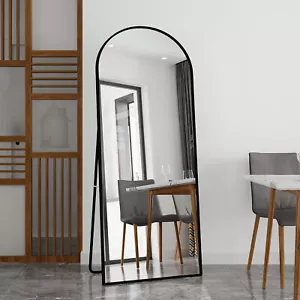 Ganzkörperspiegel 180×80 Wand Wandspiegel Standspiegel Ganzkörper Großer Schwarz - Bild 1 von 10