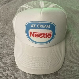 Cappello camionista gelato Nestlé berretto a rete snapback vintage - Foto 1 di 7