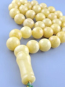 Certified1 XL 18mm Baltic Amber 120gr  Prayer Beads (PRESSED)  بولندي ابيض موثق - Bild 1 von 21