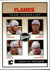 2001-02 UD Vintage Calgary Flames Hockey Card #43 Flames CL