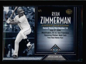 RYAN ZIMMERMAN HONUS BONUS PARTNERS SCRATCH CARD MASTERPIECE #1/1 AY7071