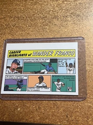 2022 Topps Heritage Baseball Comic Career Highlights # 73TC-4 Wander Franco RC - Image 1 of 2