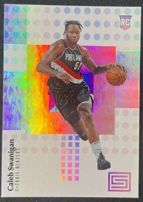 CALEB SWANIGAN * ROOKIE CARD * (RC) 2017-18 PANINI STATUS #146 - Image 1 of 2