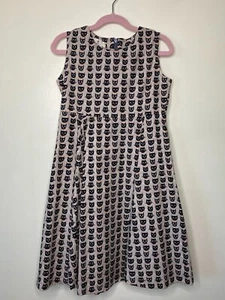 Giggly Twirl Handmade Gray Cat Pattern Twirl Dress - Picture 1 of 4