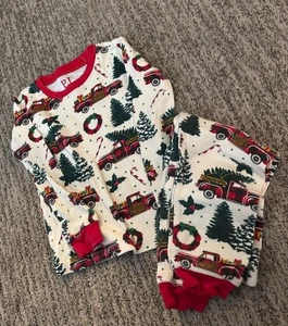 Pijama de Navidad PJ PLACE NUEVO SIN ETIQUETAS Camión de Vacaciones Árbol de Navidad 2 piezas - Imagen 1 de 1