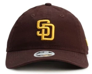 Chapeau réglable marron New Era MLB Core Classic San Diego Padres 9TWENTY pour femme - Photo 1/5