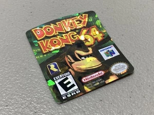 Donkey Kong 64 Diamond Holographic (N64 Nintendo) Replacement Label - Picture 1 of 1