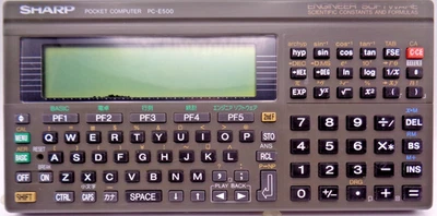 SHARP POCKET COMPUTER PC-E500 (+COVER) ❌ FÜR BASTLER #JAPANISCHE VERSION - Bild 1 von 4