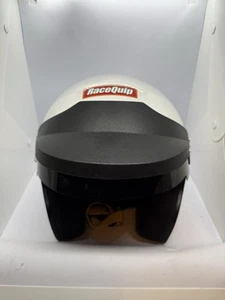 RaceQuip 253115 Gloss White Large OF15 Open Face Helmet (Snell SA-2015 Rated) - Picture 1 of 8