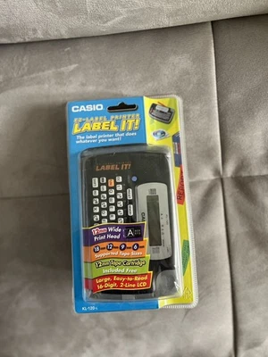 NEW Casio KL-120-Large EZ Label Maker Printer New, Sealed In Package - Image 1 of 2