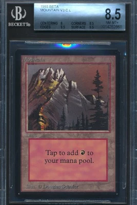 Beta Mountain BGS 8.5 Graded Magic MTG (2661) -magicgraders- - Image 1 of 3