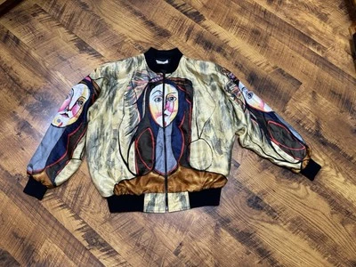 Chaqueta cortavientos vintage años 80 90 G. Oberti Picasso cara arte abstracto sistema operativo unisex Foto 1 de 4