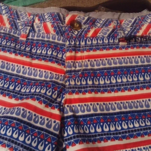 RED CAMEL JUNIOR SIZE 5 SHORT MOROCCAN AMERICANA RED WHITE BLUE SHORTS FLAT FRON - Image 1 of 1