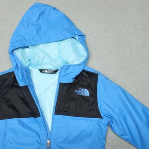 The North Face Jacket Boys XS Blue Dryvent Waterproof Rain Windbreaker Nylon Sky - Picture 1 of 14