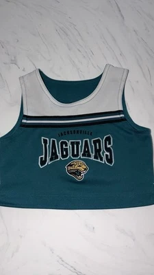 Одежда для девочек Jaguars Cheer Top Small 4 Fan - Изображение 1 из 3
