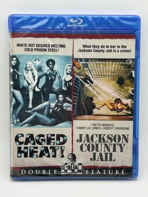 Caged Heat / Jackson County Jail Blu-ray Scream Factory Double Feature NEW Foto 1 de 3