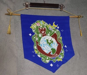 Mother Earth Day Flag Planet Green Movement Ecology Banner World Peace - Picture 1 of 3