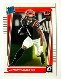 2021 Donruss Optic Ja'Marr Chase RC #207 Base Bengals Rated Rookie! - Picture 1 of 3