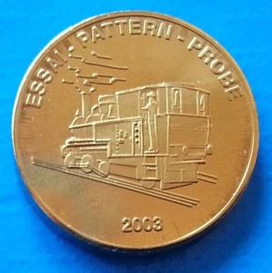 Switzerland 20 euro cent 2003 UNC Train Locomotive Sailing Ship Essai Probe - Picture 1 of 2