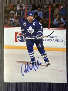 Wendel Clark Toronto Maple Leafs Legend Signed Autographed 8x10 Photo W/Proof U - Picture 1 of 4