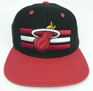 SOMBRERO GORRA MIAMI HEAT NBA ESTILO VINTAGE SNAPBACK PLANO BILLETE RETRO 3 BARRAS 2 TONOS ¡NUEVO! - Imagen 1 de 5