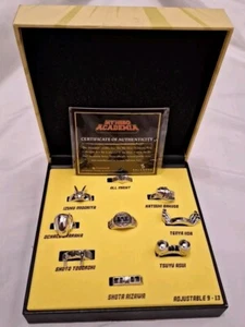 My Hero Academia Set of 9 Adjustable Rings Gamestop Exclusive Limited Ed w/COA - Picture 1 of 3