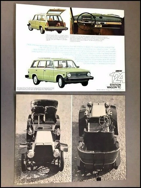 1974 Fiat 124 Station Wagon TC Original 1-page Sales Brochure Card Foto 1 de 2