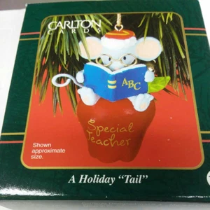 CARLTON HEIRLOOM ORNAMENT A Holiday Tail - Carlton Cards #176 VTG DV99 - Picture 1 of 5