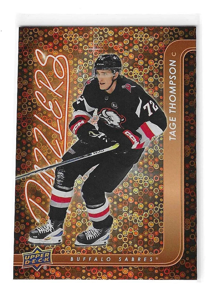2024-25 Upper Deck Series 2 - Dazzlers Orange #DZ-72 Tage Thompson - Image 1 of 1