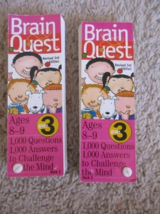 Brain Quest 3rd Grade Ages 8-9 Deck One & Deck Two - Picture 1 of 1