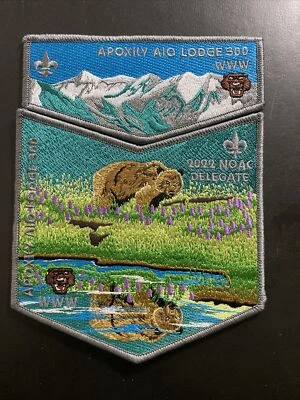 Montana Council Apoxky Aio Lodge 300 NOAC 2022 Delegate Flap and Bottom  - Image 1 of 4