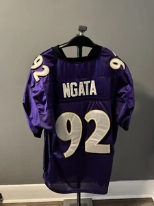 REEBOK RAVENS STITCHED NGATA JERSEY - Picture 1 of 7