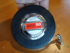 Vintage LUFKIN Cooper USA HW223 Engineers White Tape  50' Tape Measure