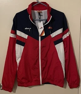 Ellesse Men’s Sempre Track Jacket EM07426 MSRP $100 NWT Sz S Red/Navy/White - Picture 1 of 5