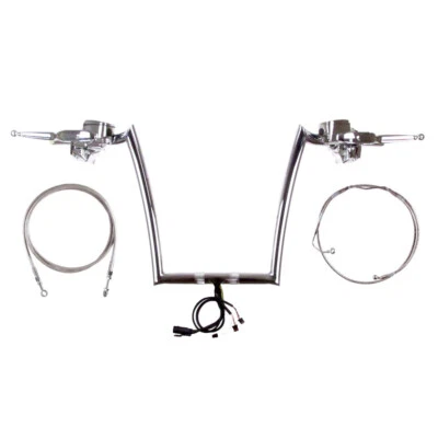 Paul Yaffe Cromo 14" Monkey Bar Kit 2015-2023 Harley-Davidson Road Glide con ABS Foto 1 de 4