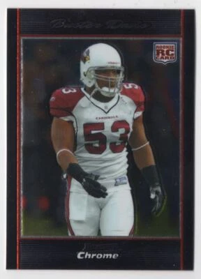 2007 BOWMAN CHROME ROOKIE Buster Davis Rookie Arizona Cardinals #BC32 - Image 1 of 2