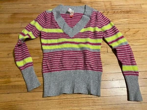 No Boundaries Girl 7-9 Striped Sweater Fitted - Picture 1 of 4