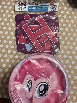 My Little Pony Película Postre Pastel Platos Fiesta de Cumpleaños y Suministros de Banner Foto 1 de 4
