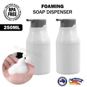 2pk 250ML Empty Plastic Foaming Hand Soap Dispenser Foam Pump Liquid Bottle AU - Picture 1 of 9