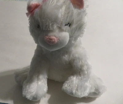 Carters White Cat Turn Key Motion Musical Baby Nursery Rhyme Wind Up Plush Kitty - Image 1 of 4