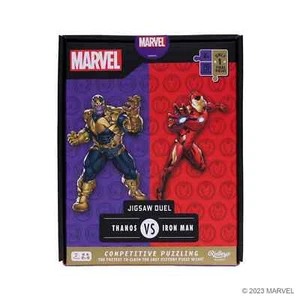 Marvel Iron Man vs. Thanos Set of 2 70 Piece Jigsaw Duel Puzzles Ridley New - Picture 1 of 3