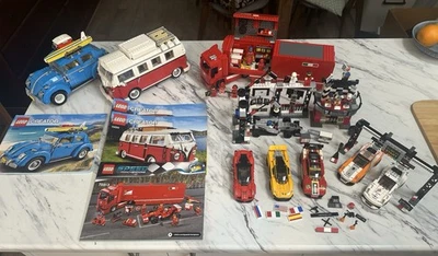 LEGO Combi Van 10220 & Beetle 10252 & 75913 F14 T & Scuderia Truck Bulk Lot - image 1 of 4