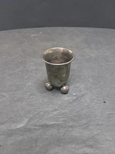 ❤️ Vintage 2" große Silberteller-Knospenvase mit Fuß hat 10 × 9 auf dem Boden - Bild 1 von 4