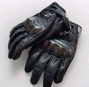 Alpinestars Stella Womens SMX-2 Air Carbon V2 Leather Motorcycle Gloves Black S - Picture 1 of 5