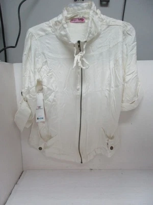 Chaqueta con cremallera para mujer Sugar Kisses marfil talla: 1X ¡Nueva!!! Foto 1 de 2