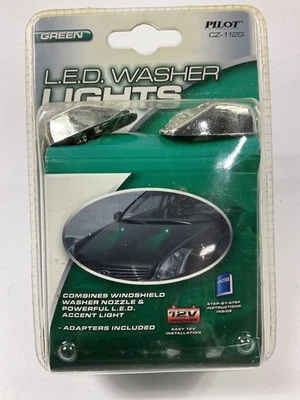 Pilot CZ-112G Windshield Washer Spray Nozzle Lights, Green LED - 2 PACK - Image 1 of 4