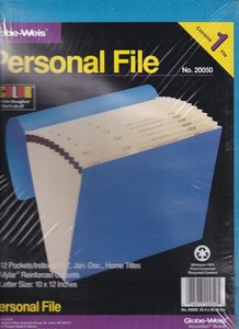 GLOBE-WEIS PERSONAL FILE (12 Pockets){E11} - Picture 1 of 1