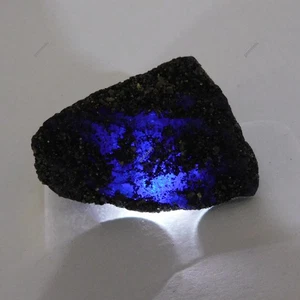 144Ct Natural Blue Sapphire Uncut Loose Gemstone Rough Earth Mined CERTIFIED - Picture 1 of 9