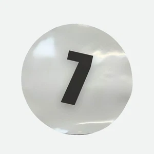 Pair of 12" Magnetic Race Car Number 7 Circular Magnet - Bild 1 von 1